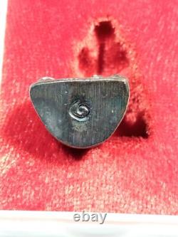 Thai Amulet Buddha Loung Pu Mahachrem 1st Edition Magic luck Wealth talisman