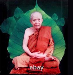 Thai Amulet Buddha Loung Pu Mahachrem 1st Edition Magic luck Wealth talisman