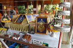 Thai Amulet Buddha Lp Paew Wat Rang Man Series Jao Sua Sae Yid Copper Enamel