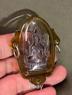 Thai Amulet Buddha Pendant, Phra Phuttha Chinnarat Bronze