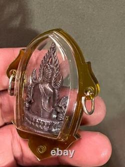 Thai Amulet Buddha Pendant, Phra Phuttha Chinnarat Bronze