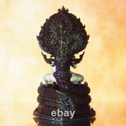 Thai Amulet Buddha Phra Kring Srisakkaya Muchalinda Nagaraj Real Silver #48/99