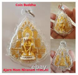 Thai Amulet Buddha Phra Kuntarlard coin 2K wealth By Aj Mom Niranam Tribhumni