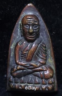 Thai Amulet Buddha Phra L. P. Thuad Tao Reed Wat Chang Hai B. E. 2505 Old, Rare