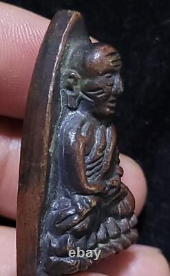 Thai Amulet Buddha Phra L. P. Thuad Tao Reed Wat Chang Hai B. E. 2505 Old, Rare