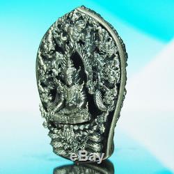 Thai Amulet Buddha Phra Pathom Naga Srisuttho Real Silver W. Wimuttidham No. 1