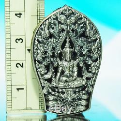 Thai Amulet Buddha Phra Pathom Naga Srisuttho Real Silver W. Wimuttidham No. 1