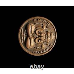 Thai Amulet Buddha Phra Pidta Coins Phang Phakan Fried Tiger Oil Mixed Wan 108