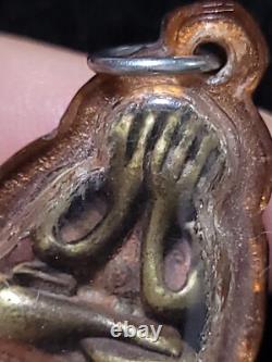 Thai Amulet Buddha Phra Pidta L. P. Mui, Wat Pa Rakam Nuea B. E. 2533 Real, Rare
