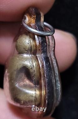 Thai Amulet Buddha Phra Pidta L. P. Mui, Wat Pa Rakam Nuea B. E. 2533 Real, Rare