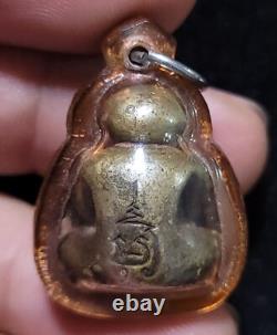 Thai Amulet Buddha Phra Pidta L. P. Mui, Wat Pa Rakam Nuea B. E. 2533 Real, Rare