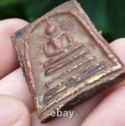 Thai Amulet Buddha Phra Somdej Chao Sua Wang Na Pendant Luck Old Rare Protection