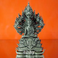 Thai Amulet Buddha Phra SriSakayamuni Nagaraj Banlang Real Silver BE2563 #53/199