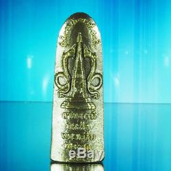 Thai Amulet Buddha Phra Suk/ Phra Serm/ Phra Sai Samrit BE2544 Real Silver case