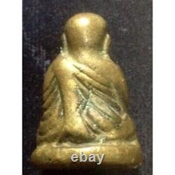 Thai Amulet Buddha Statue LP Ngern Niyom Phim Gold Mixed Rich Luck Wish No. 3