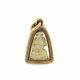 Thai Amulet Buddha Statue Pendant Lucky with 18k Solid Gold Case