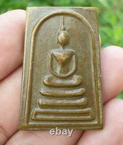 Thai Amulet Buddha Statue Phra Somdej Gold Alms Bowl Lid LP Phrom Wat Chong Khae