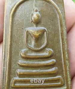 Thai Amulet Buddha Statue Phra Somdej Gold Alms Bowl Lid LP Phrom Wat Chong Khae