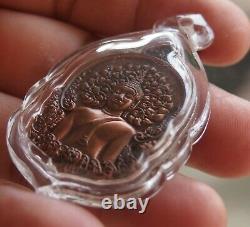 Thai Amulet Buddha with Clear acrylic frame Waterproof