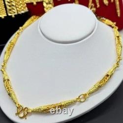 Thai Amulet Chain 7 Hoops Men's Gold Plated Necklace for Buddha Pendants