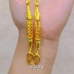 Thai Amulet Chain 7 Hoops Men's Gold Plated Necklace for Buddha Pendants