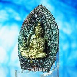 Thai Amulet Coin Phra Kring Buddha Jaosua SaweySuk Ganesha Bronze Rainbow BE2562