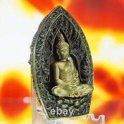 Thai Amulet Coin Phra Kring Buddha Jaosua SaweySuk Ganesha Bronze Satin BE2562