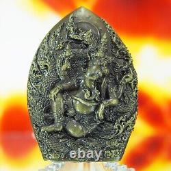 Thai Amulet Coin Phra Kring Buddha Jaosua SaweySuk Ganesha Bronze Satin BE2562