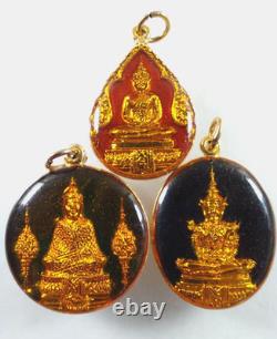 Thai Amulet Emerald Buddha behind King Rama I year1981 3Holy Wat Pho(Chetuphon)