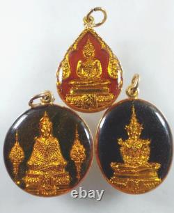 Thai Amulet Emerald Buddha behind King Rama I year1981 3Holy Wat Pho(Chetuphon)