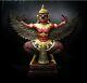 Thai Amulet Garuda Statue Phaya Krut Talisman Old Buddha Powerful Lucky Money G5