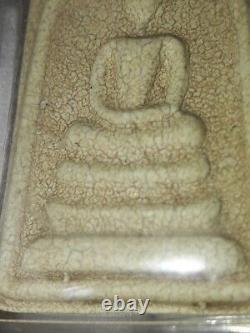 Thai Amulet Gift Buddha Phra Somdej Wat Rakang Diamond Cement Texture Bring Luck