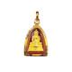Thai Amulet Luang Pho Sothon Buddha Pendant Genuine 24k Gold Waterproof Case