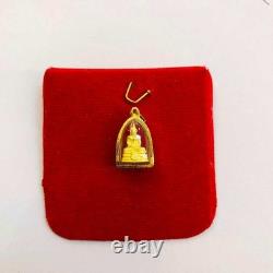 Thai Amulet Luang Pho Sothon Buddha Pendant Genuine 24k Gold Waterproof Case Thai Amulet Luang Pho Sothon Buddha Pendant Genuine 24k Gold Waterproof Case