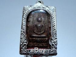 Thai Amulet Magic Lp Boon Buddha Black Necklace Rare Pendant Charm Lucky Brand