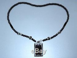 Thai Amulet Magic Lp Boon Buddha Black Necklace Rare Pendant Charm Lucky Brand