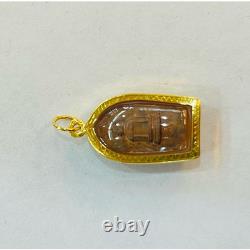 Thai Amulet Naga Buddha Wat Rakang Solid Gold Case Saturday 5 Ceremony 1996 Rare