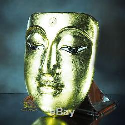 Thai Amulet Pendant Buddha Face Phra BuddhaPhak 9.5cm Holy Powder Wat BangWeak