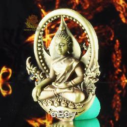 Thai Amulet Pendant Buddha Garuda Phayakrut LP DabPai Blass#492 Silver Case