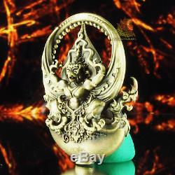 Thai Amulet Pendant Buddha Garuda Phayakrut LP DabPai Blass#492 Silver Case