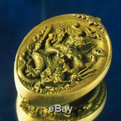 Thai Amulet Pendant Buddha Hanuman LuangPhor DabPai Nawa Coin BE2559 #456