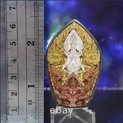 Thai Amulet Pendant Buddha Patihan PerdLok Open World 3color Wat Wimutidham #125