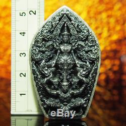 Thai Amulet Pendant Buddha Patihan PerdLok Open World Real Silver Wat Wimutidham