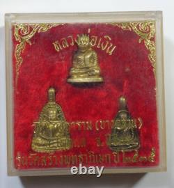 Thai Amulet Pendant Buddha Real Lp NGREN Boa Set 3 Phim B. E. 2535 Most Popular