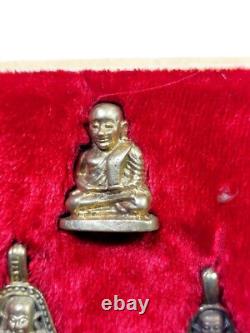Thai Amulet Pendant Buddha Real Lp NGREN Boa Set 3 Phim B. E. 2535 Most Popular