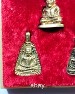 Thai Amulet Pendant Buddha Real Lp NGREN Boa Set 3 Phim B. E. 2535 Most Popular