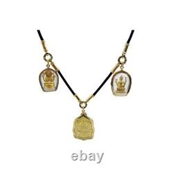 Thai Amulet Pendant Four-Faced Buddha Elephant God Luck Blessings Jewelry
