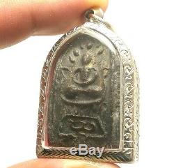 Thai Amulet Pendant Lp Boon Buddha In Sacred Temple Peaceful Happy Lucky Success
