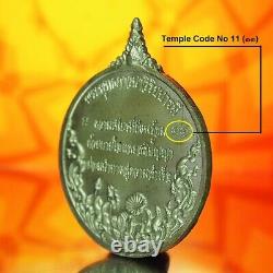 Thai Amulet Pendant Phra Buddha Phavana Viriya Baramee Real Silver Wat Rakang