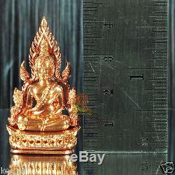 Thai Amulet Phra Buddha Chinnarat Bronze Mini Statue V. Jom Rachan Wat Yai BE2555